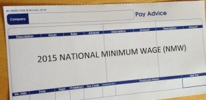 National Minimum Wage NMW 2015